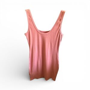 SHEIN Rose Pink Ribbed Mini Tank Top Style Dress Summer Casual Sundress Medium